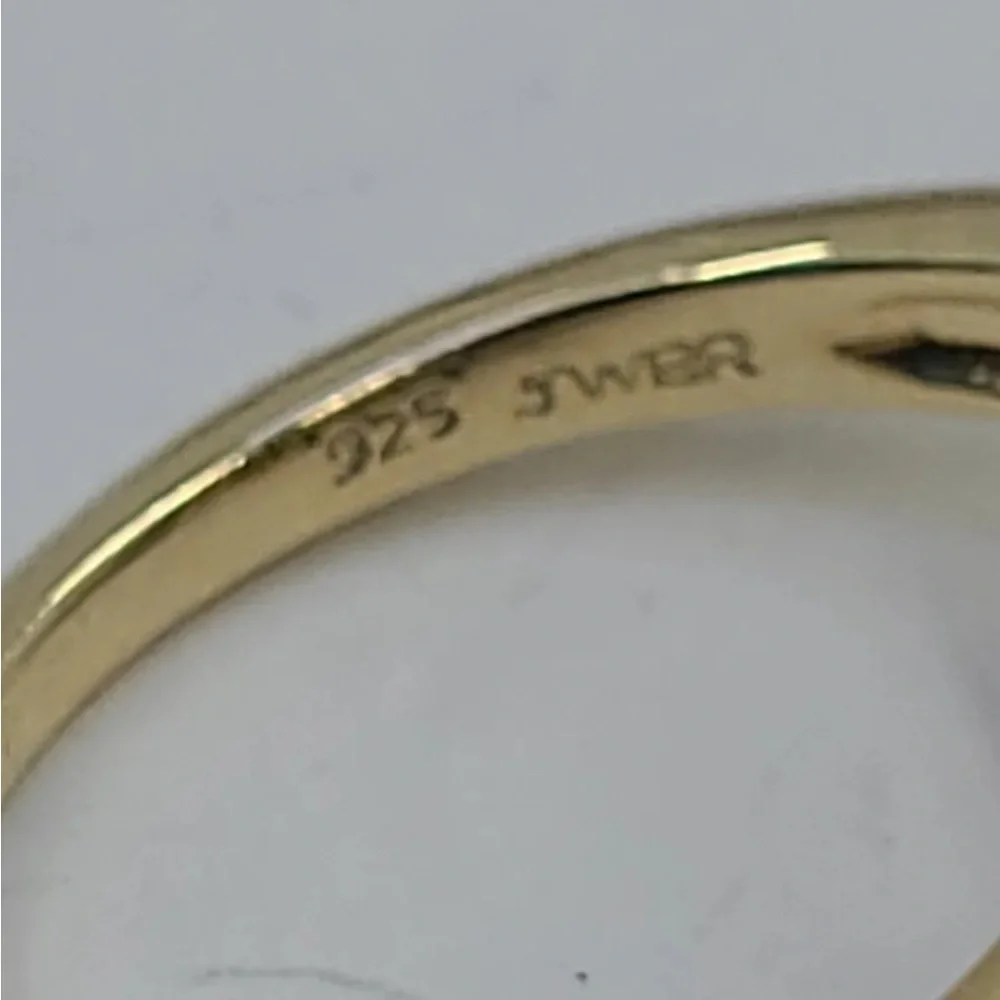 Jane Seymour Gold over sterling silver ring